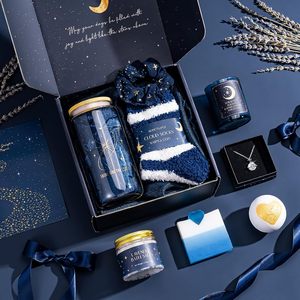 Canasta de Regalo KAMI para Mujeres, Cumpleaños y Día de la Madre - Set de 9 Piezas para el Cuidado Personal con Diseño de Cielo Estrellado para Mamá, Hermana, Esposa, Amiga, Maestra y Jefa - Product Image 2