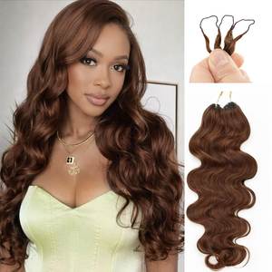 Extensiones de Cabello Humano Ondulado para Trenzar, Cabello Humano 100% Natural para Trenzas Boho, Extensiones de Cabello Humano con Efecto Pluma - Product Image 3