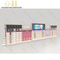 Maßgefertigte LED-beleuchtete Hautpflege-Vitrine für den Einzelhandel, Innendesign aus Holz-Kosmetikvitrinen für Beauty-Stores