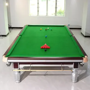 12Ft International Size Steel Slate And Solid Wood Billiard Snooker Table For Sale