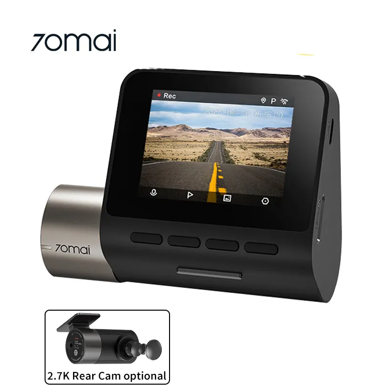 70mai Dash Cam Pro Plus A500S With ADAS GPS 4K Rear Cam Dash DVR Car Camera Recorder