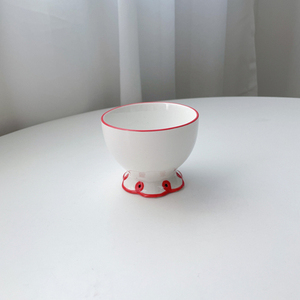 <span class=keywords><strong>Assiette</strong></span> en céramique écologique SYL, décoration de mariage, <span class=keywords><strong>bord</strong></span> rouge, motif ajouré rétro, vaisselle artisanale, design floral en dentelle - Product Image 6