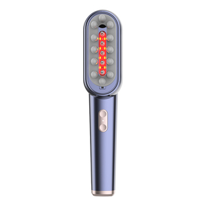 Peine de crecimiento de cabello eléctrico multifuncional portátil con masajeador de cabeza inalámbrico de moda de luz roja EMS para mujeres y hombres - Product Image 1