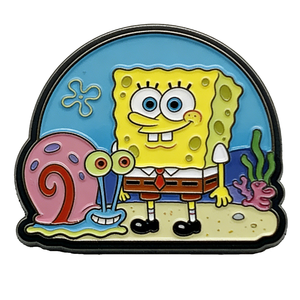 Épinglette en métal émaillé en forme de méduse de dessin animé, badge animal marin coloré pour vêtements, sacs, cadeaux - Product Image 2