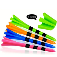 Prix usine Golf Accessoires Tee Taille Personnalisée Golf Tee Plastique Pratique Incassable Golf Tees