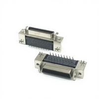Connecteur femelle SCSI 36 broches à souder sur circuit imprimé pour application d'assemblage de circuits imprimés