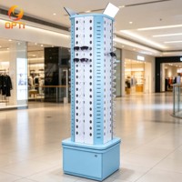 Présentoir rotatif multi-faces pour lunettes, avec armoire verrouillable, pour vente en gros, livraison rapide