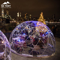 Iglo igloo iglu para eventos navideños, club nocturno, día, fiesta, marquesina