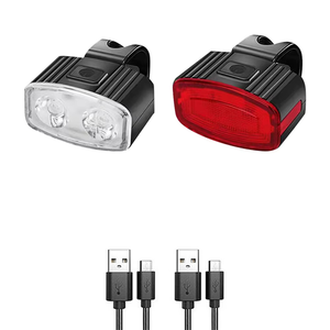 Wholesale Cycling Front Rear Light Set Bike Defense Flashlight Stick MTB Waterproof Taillight <b>LED</b> <b>Lantern</b> Accessories - Product Image 1