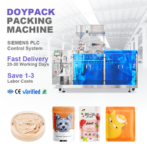 Máquina Empacadora de Bolsas con Sellado de 3/4 Lados de Fácil Operación, Máquina Empacadora de Bolsas Preformadas para Alimentos Húmedos para Mascotas - Product Image 1