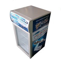 Oumeite chaud autoportant livraison directe de crème glacée coffre congélateur Mini Bar réfrigérateur réfrigérateur refroidisseur de boissons pour supermarché