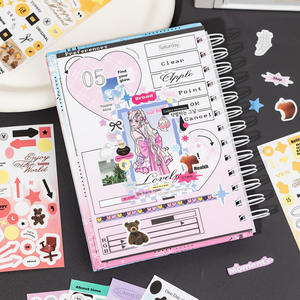 Serie Simple Notes, Planificador Estilo Coreano en Inglés, Materiales de Decoración Navideña, Collages Autoadhesivos Brillantes, 30 Hojas - Product Image 5