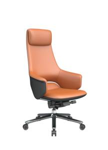 Chaise de bureau en cuir moderne de luxe avec accoudoirs réglables et hauteur pivotante, inclinable, massage, design ergonomique pour patron - Product Image 6