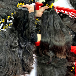 Raw Hair One Single Donor Bulk for Bleaching and Dyeing Vietnamese Raw Human Hair No Shedding Bulk Hair <b>Extensions</b> <b>Cheap</b> Price - Product Image 1