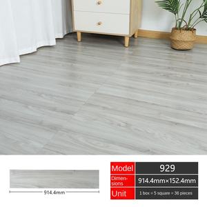 Pegatinas de <span class=keywords><strong>suelo</strong></span> de grano de <span class=keywords><strong>madera</strong></span> de imitación de 1,5mm, impermeables, ignífugas, de cuero de PVC, sin pegamento, clic para renovación del hogar - Product Image 6