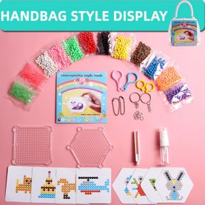 Kit de Manualidades con Cuentas Mágicas de Agua, Cuentas Coloridas sin Planchado con Plantillas, Juguete Educativo para la Creatividad y Manualidades de los Niños - Product Image 4