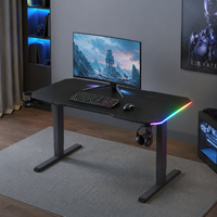Bureau de jeu et d'apprentissage AOR Home Appliances Competition Room, silencieux, avec élévateur électrique, éclairage RGB, matériau E0, vente en gros usine
