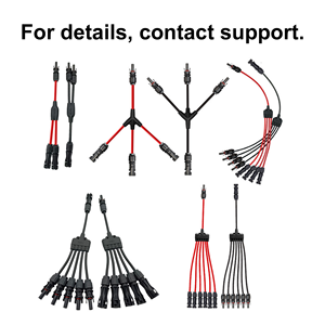 Nhà Máy Bán buôn mcx năng lượng mặt trời kết nối y chi nhánh song song PV Adapter Cáp dây cắm công cụ Kit điện năng lượng mặt trời bảng điều khiển năng lượng mới hệ thống năng lượng - Product Image 4