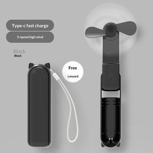 พัดลมพกพาขนาดเล็ก Aecooly Slim แบบพับได้ ใช้พลังงานจากแบตเตอรี่ ชาร์จผ่าน USB ใช้งานได้นาน 24 ชั่วโมง เหมาะสำหรับใช้ในบ้าน ทำจากพลาสติก - Product Image 3