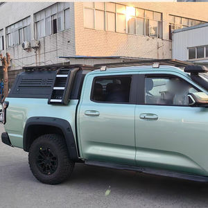 Hiçbir sondaj alüminyum alaşım Hardtop kamyonet gölgelik eşleşen evrensel aksesuarları katlanır merdiven çatı platformu bagaj rafı - Product Image 1