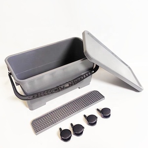 Dụng Cụ Làm Sạch Cửa Sổ Nhựa Hình Chữ Nhật ESD Với Bánh Xe Và Nắp - Product Image 1