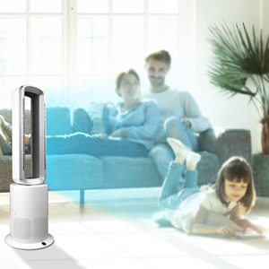 3 in 1 Household Natural Soft Wind Cool and Heat Ptc Quick Heating Hepa 11 Filter Bladeless Tower Fan air <strong>Purifier</strong> - Product Image 1