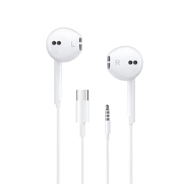 Universal 3.5mm Wired Headphones With Microphone Hands-free Calls  Music Earplugs Ergonomic Comfortable 3.5mm Earphones