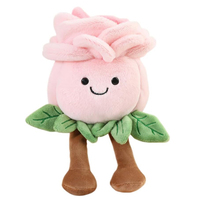 Peluche végétale personnalisable de haute qualité, jouet en peluche doux, animaux en peluche mignons, oreiller en peluche rose, poupée, cadeaux d'anniversaire pour enfants, décoration intérieure
