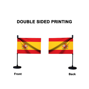 Bandera de coche de España con base magnética y asta de bandera flexible de países nacionales españoles ES para capó de coche Bagetu - Product Image 5