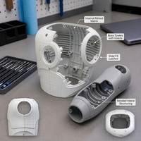 Pièces de coque de robot moulées par injection sur mesure, boîtier de robot humanoïde de service en plastique technique PC ABS, OEM