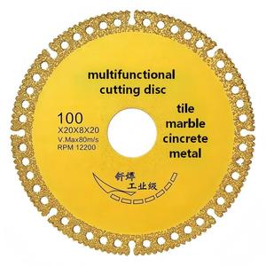 Lame de scie diamantée multifonctionnelle brasée, <span class=keywords><strong>disque</strong></span> de coupe polyvalent pour <span class=keywords><strong>meuleuse</strong></span> d'angle, pour carrelage, marbre, pierre, métal et plastique - Product Image 6