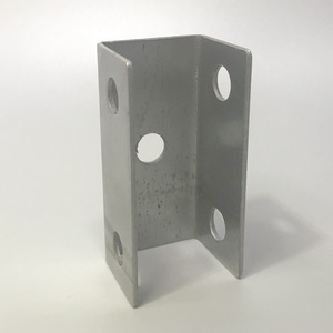 U-Shaped Connector Carbon <b>Steel</b> <b>Angle</b> Iron <b>Bracket</b> 4 Hole For Furniture Support Commercial Use - Product Image 2