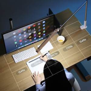 Lámpara de Escritorio LED Moderna con Abrazadera, Ajustable Omnidireccional, 3 Modos de Color, Inalámbrica, Entrada de 5V, Cuidado de la Vista, Simple, para Sala de Lectura, con Batería - Product Image 3