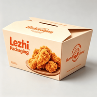 Cajas de Papel Kraft Desechables a Prueba de Fugas para Llevar Comida, Servicios Personalizados, Caja de Papel para Comida para Llevar