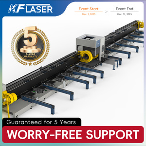 Высокомощный промышленный станок для лазерной резки волоконным лазером с автоматической подачей, ЧПУ, для резки труб, профилей и балок из металла - Product Image 2