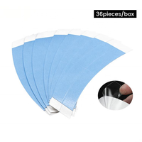 Ruban Adhésif Transparent Invisible Double Face Imperméable Facile à Utiliser (36 pièces/sac) pour Perruques et Compléments Capillaires