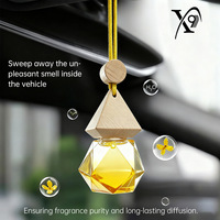 Diffuseur de parfum en verre massif de qualité européenne, moderne, pour huiles essentielles, rose, lavande, diffuseur d'air suspendu pour voiture, pour usage domestique