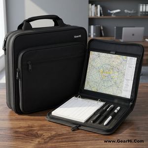 Bolsa de Nailon para Documentos de Vuelo, Carpeta para Cartas de Navegación, Organizador de Registro de Piloto, Portafolio para Archivos de Cabina - Product Image 3