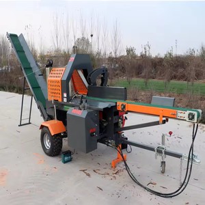 Machinerie forestière : Fendeuse de bûches mobile hydraulique, électrique, <span class=keywords><strong>à</strong></span> essence ou diesel, <span class=keywords><strong>tractée</strong></span> par tracteurs de 8t, 12t, 20t, 25t, 30t, 50t - Product Image 1