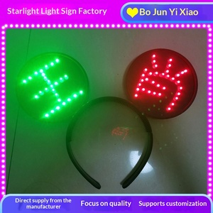 <span class=keywords><strong>Wang</strong></span> Xiaobo Jun <span class=keywords><strong>Yi</strong></span> Xiao Passionsfrucht-Konzert Abschlussfeier Unterstützungs-Licht Individuelles Kopfband LED-Patch Ultra-Dünn Anpassbar - Product Image 3
