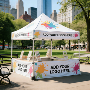 Tente publicitaire extérieure avec impression personnalisée de couleur et de logo, idéale pour les promotions et les expositions - Product Image 2