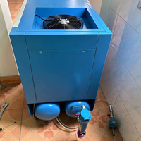 Mini compresseur d'air à vis stationnaire silencieux monophasé 220V/380V 8bar~10bar 4kW 5,5HP 26*2L/Min pour l'industrie chimique