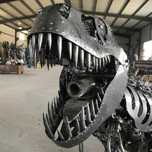 Sculpture d'ornement de sol originale, créative et personnalisée, soudée à la main, modèle de dispositif de dinosaure mécanique, décoration artistique créative - Product Image 4