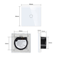 TAWOIA Wifi Tuya interrupteur mural EU interrupteur d'éclairage intelligent 1 gang 600W interrupteur intelligent
