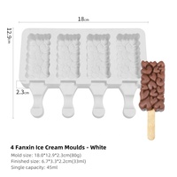 Moule à sucettes glacées bricolage non toxique personnalisé en forme de dessin animé moule à crème glacée en silicone Molde Para Helados De Paleta