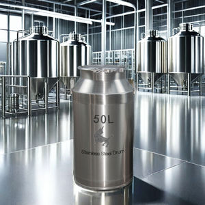 50 ליטר מזון רגיל חלב נירוסטה ומיכל אחסון אטום עבור תופים פילס וחביות - Product Image 2