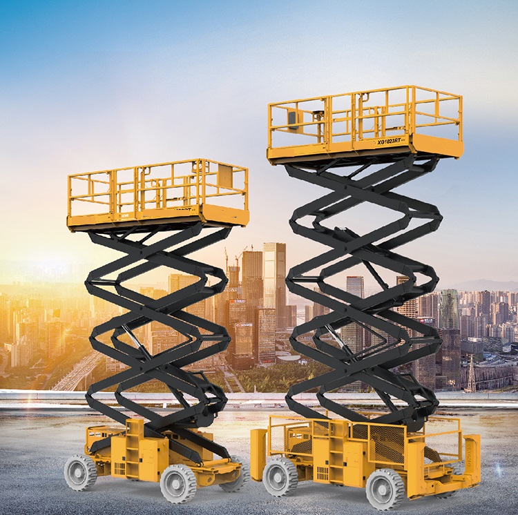 18m Scissor Lift XG1823RT - Reliable Electric Rough Terrain