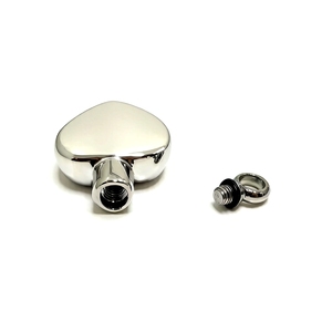 Collier Pendentif Urne Cœur Fleur de Rose en Acier Inoxydable Plaqué Argent, Émail Fleur de Soleil, Souvenir Commémoratif pour Enfants - Product Image 4