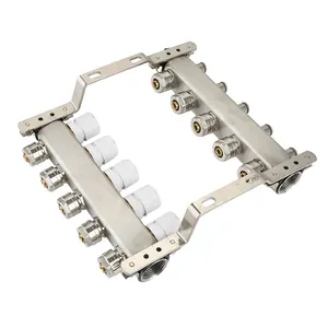 High Quality Stainless Steel Underfloor Heating Manifold Brass Radiant Manifold For Floor Heating Heat System