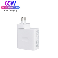 SAA RCM 65W GaN USB C chargeur PD QC 3.0 adaptateur secteur prise AU charge rapide pour ordinateur portable tablette téléphone